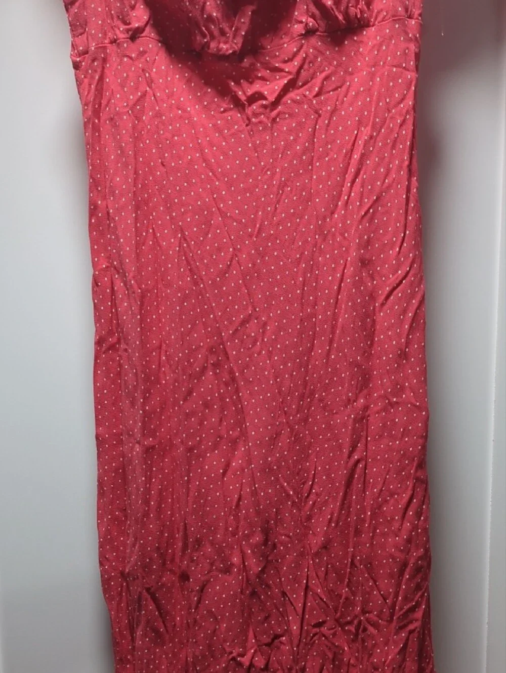 wild fable Coral Pink Maxi Dress with White Lace Trim - Picture 4 of 5